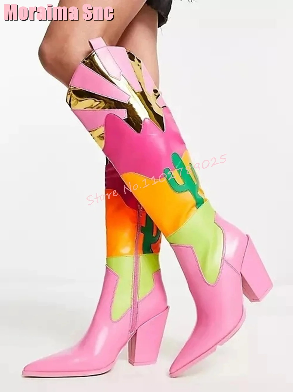 Ethnic Fashion Runway - 2025 Moda Colori misti Donna Cuciture