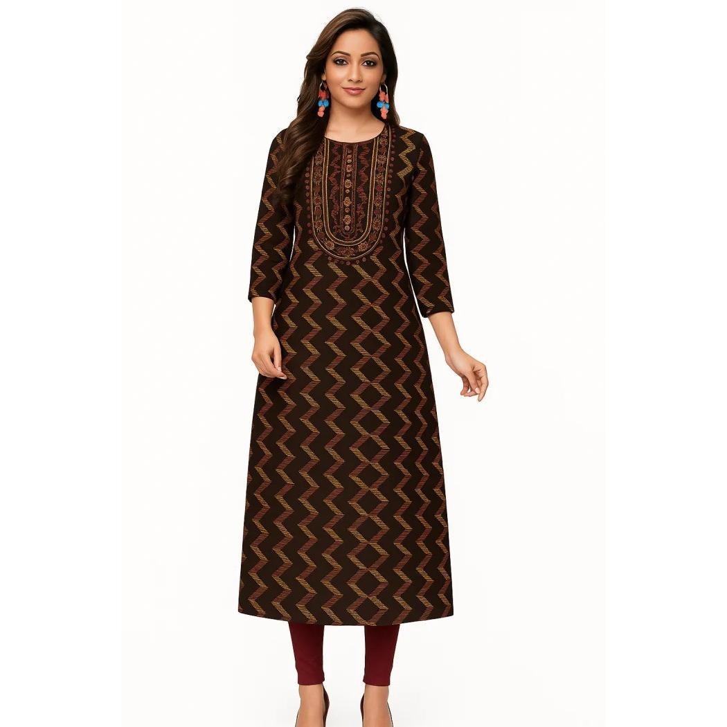 Ethnic Fashion Kurtis - Kurt musulmano Abito comodo alla moda