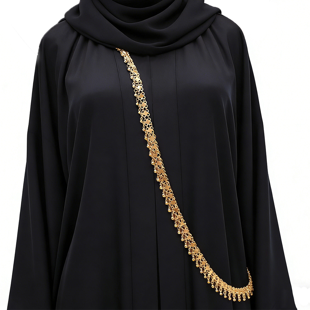 Ethnic Indian Fashion - Perline dorate Nappa Catena per spalle