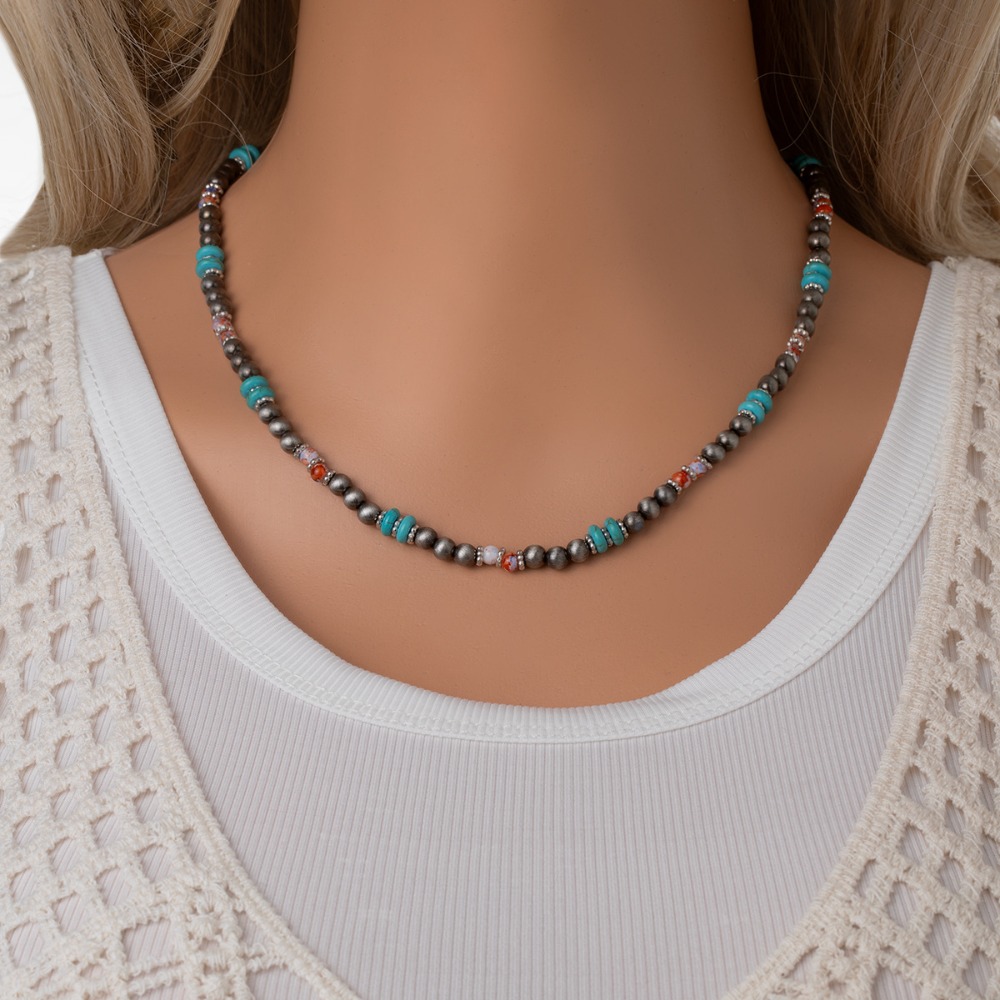 Ethnic Fashion Shoot - Collana Regolabile da Donna in Stile