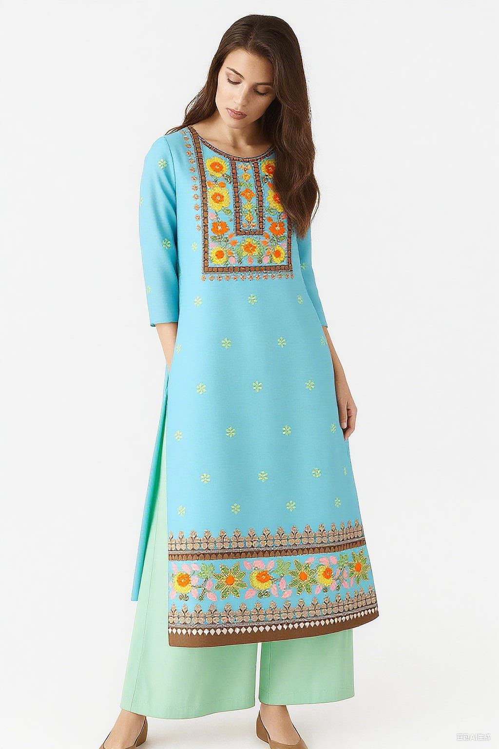 Ethnic Fashion Kurtis - Musulmano Kurt Moda Donna Etnico Vestiti