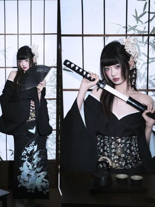 Ethnic Fashion Shoot - Abito Stile Kimono Giapponese Tradizionale per