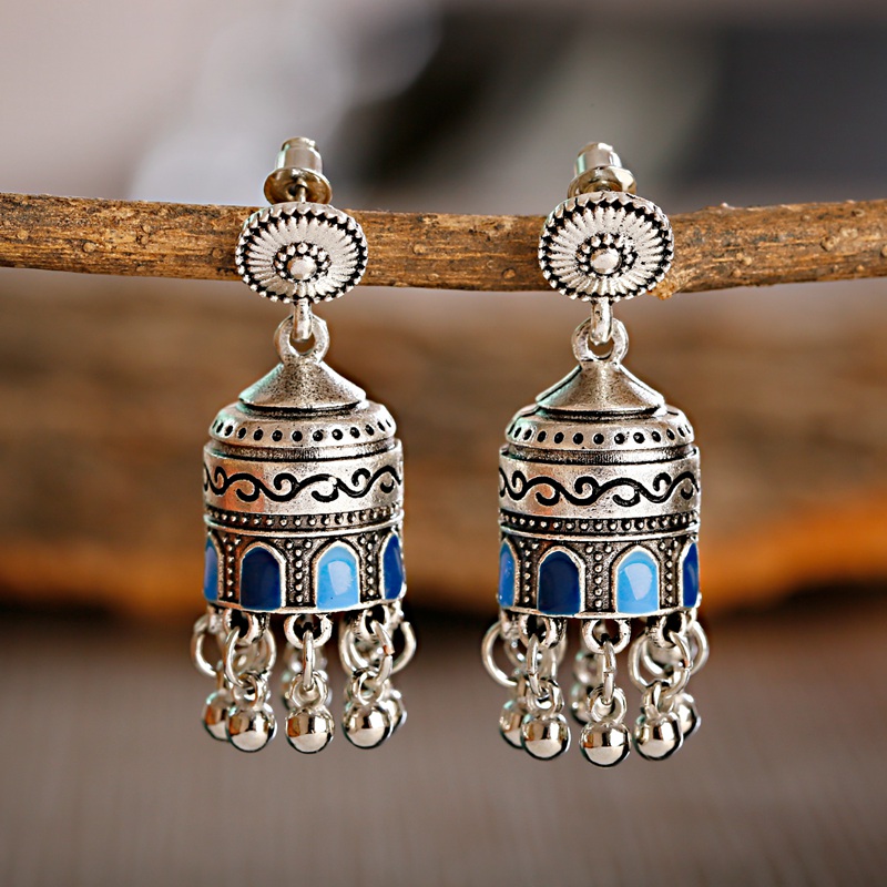 Ethnic Indian Fashion - 2020 delle donne indiane Jhumka Jhumki