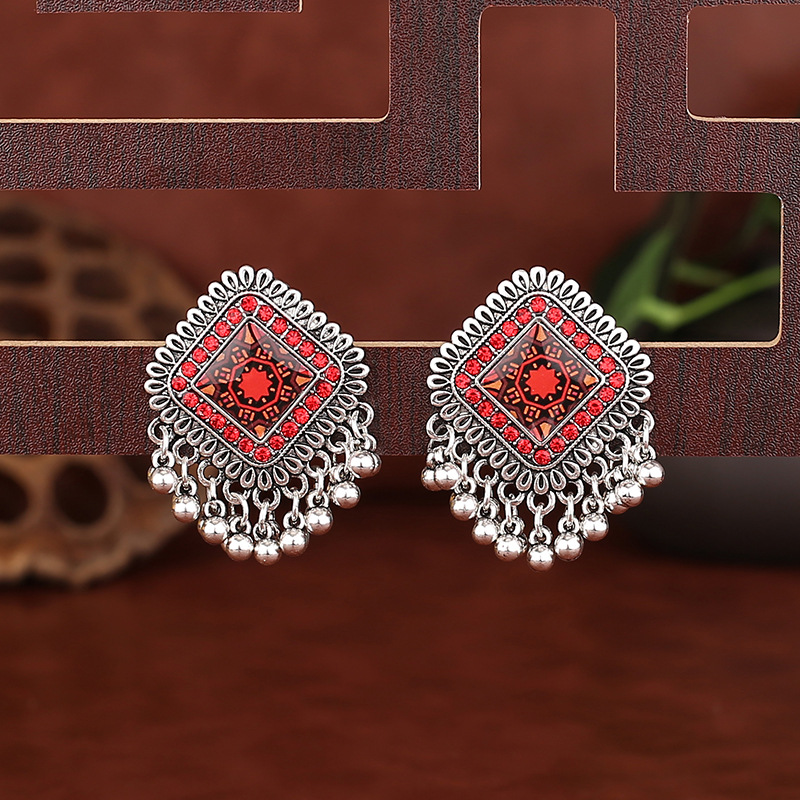 Orecchini pendenti in lega qua - Ethnic Indian Fashion recensione e prezzo