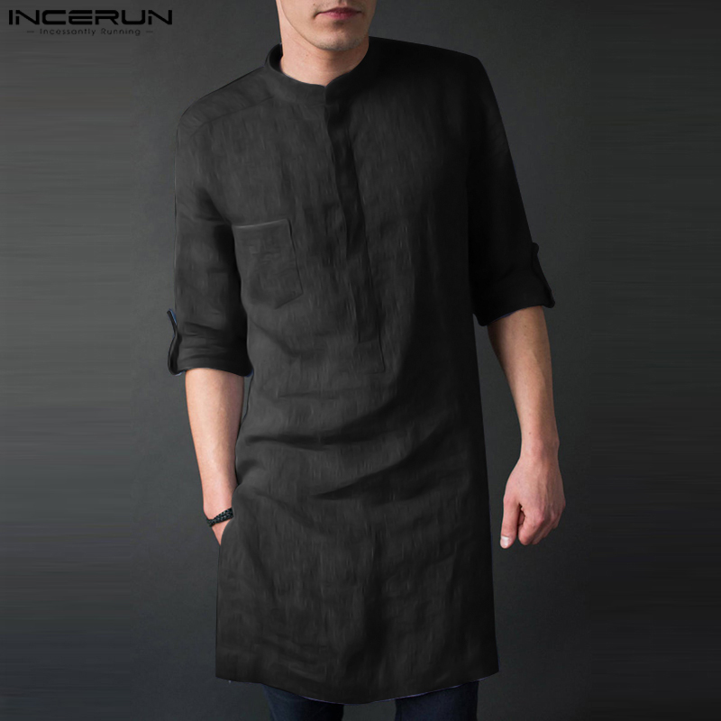 INCERUN Manica Lunga da Uomo M - Kurta Men Cotton recensione e prezzo