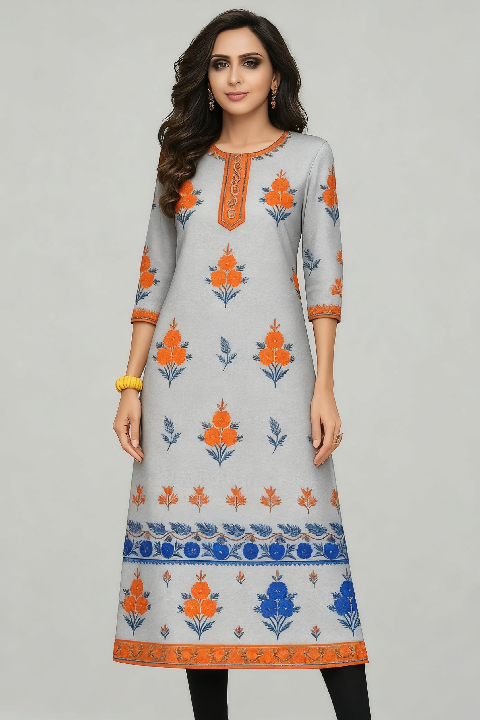 Musulmano Kurt Flowers Moda fe - Ethnic Fashion Kurtis recensione e prezzo