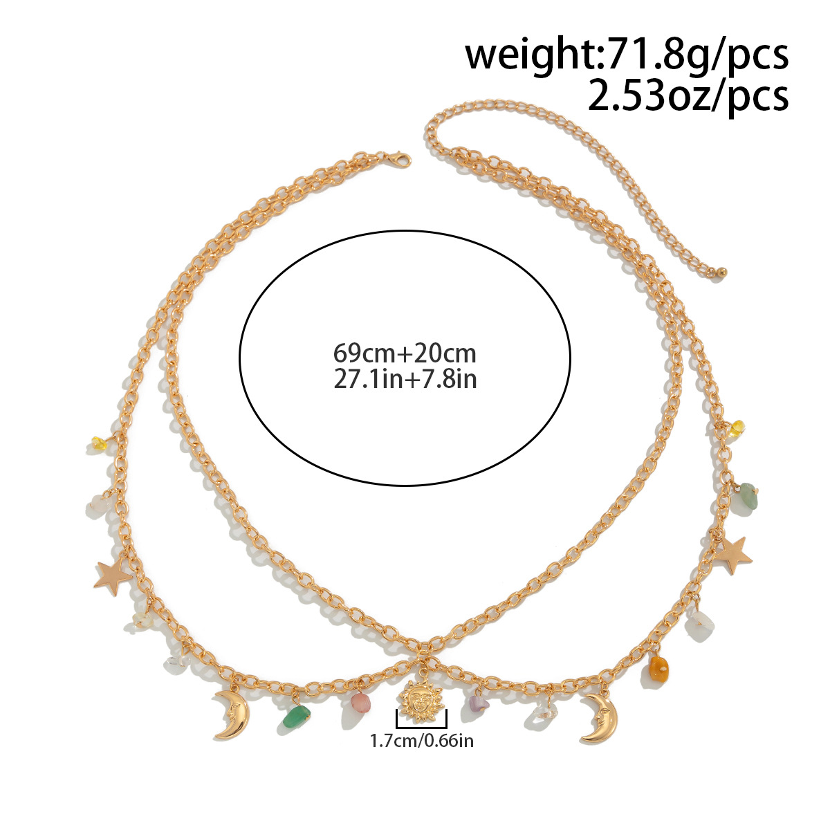 Boho Star Moon Sun Ciondolo Ca - Ethnic Fashion Girls recensione e prezzo
