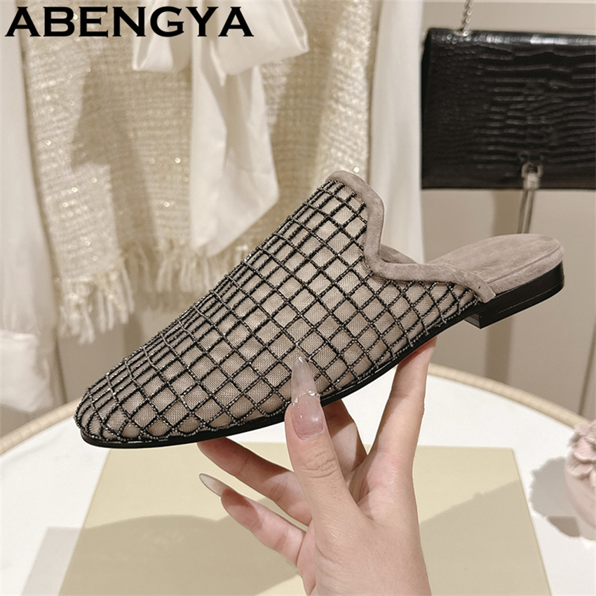 Ciabatte piatte con punta tond - Ethnic Fashion For Women recensione e prezzo