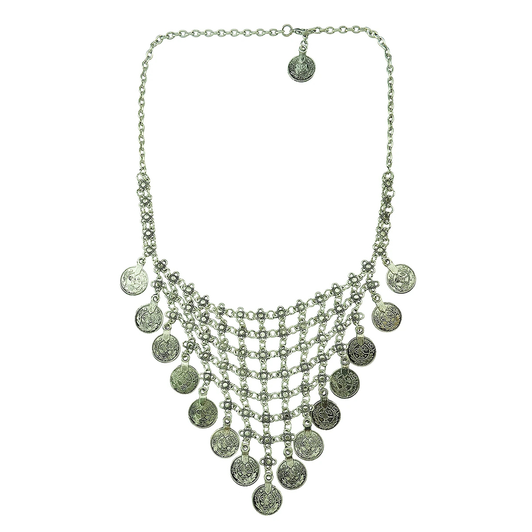 Collana girocollo con moneta v - Ethnic Fashion Pakistan recensione e prezzo