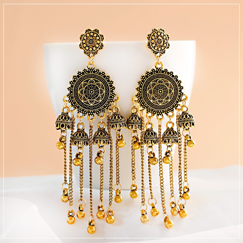 Orecchini pendenti con nappa a - Ethnic Indian Fashion recensione e prezzo