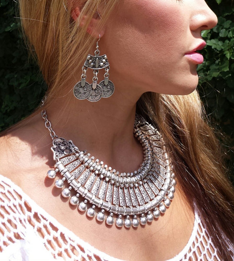 Vintage argenteo Beach Coins c - Ethnic Fashion Pakistan recensione e prezzo