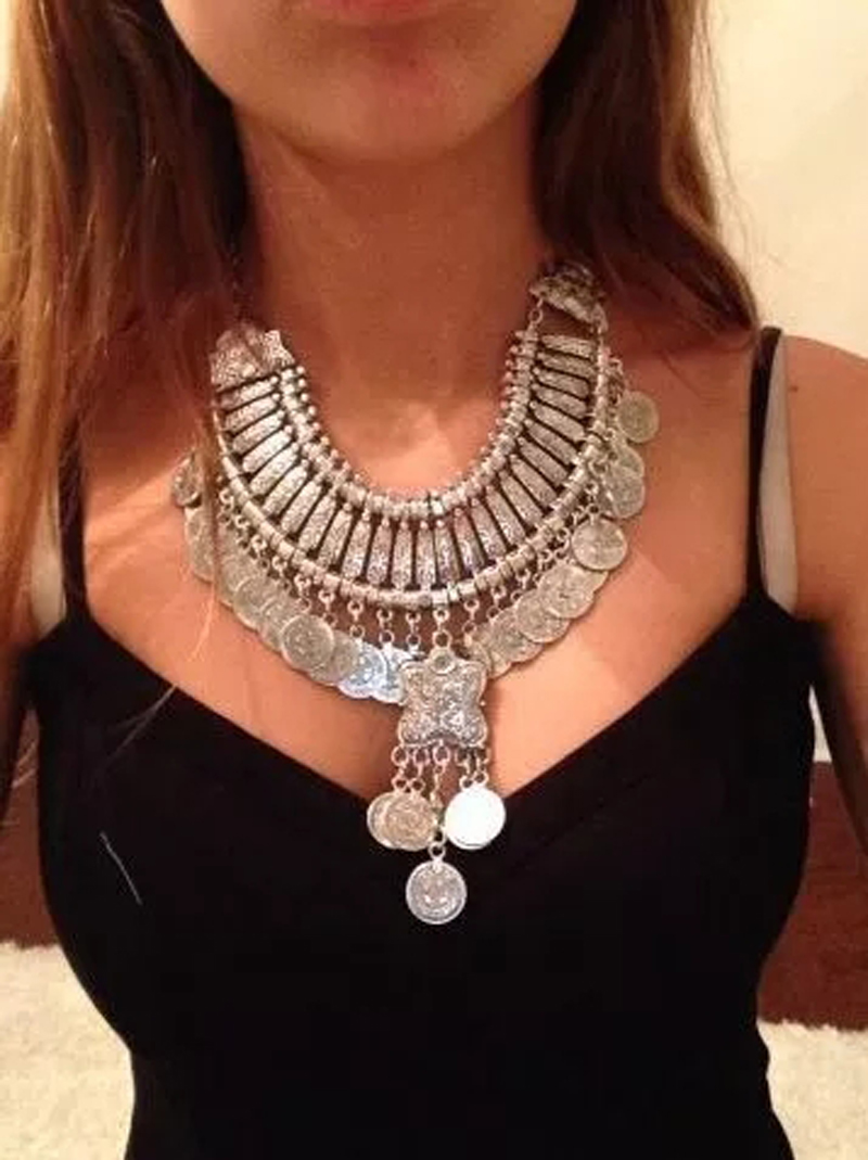 Vintage argenteo Beach Coins c - Ethnic Fashion Pakistan recensione e prezzo