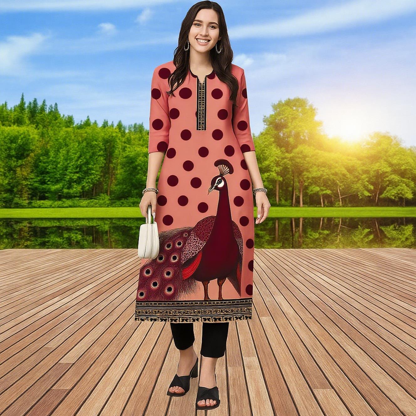 Abito musulmano Kurt da donna  - Ethnic Fashion Kurtis recensione e prezzo